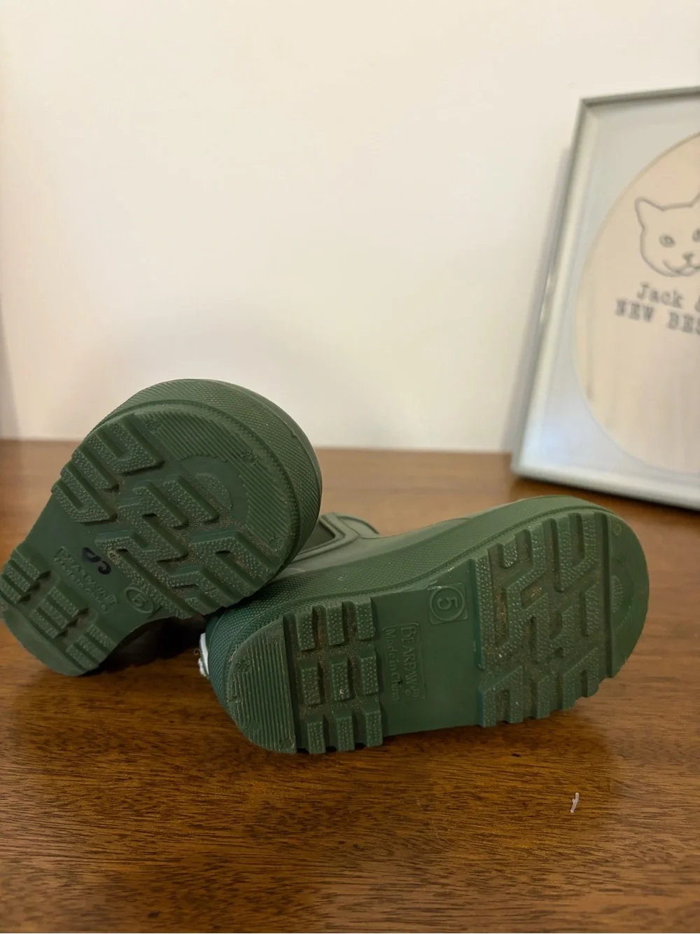BearPaw Toddler Green Rain & Snow Boots